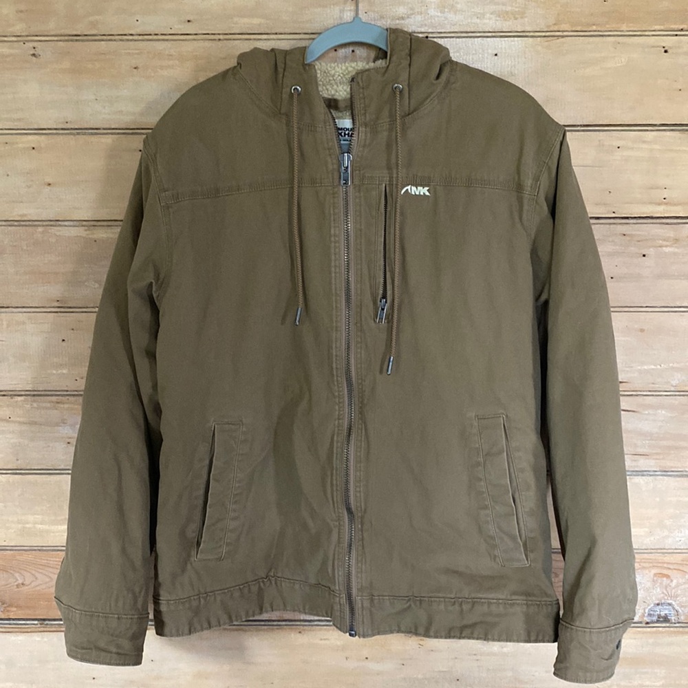 Mountain Khakis Woman’s Brown Canvas Chore Coat Lined Medium